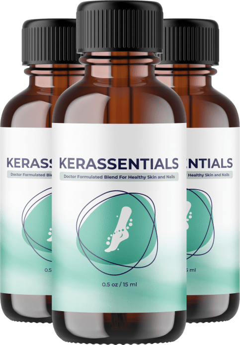 Three bottles of Kerassentials - 90 day supply from the official site